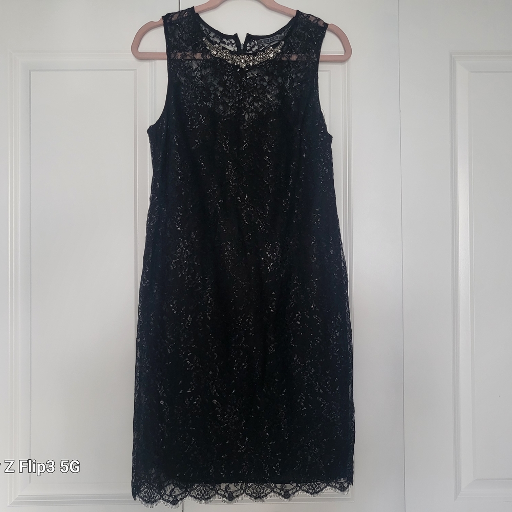 Velvet by Graham & Spencer Black Sheath Midi Dress